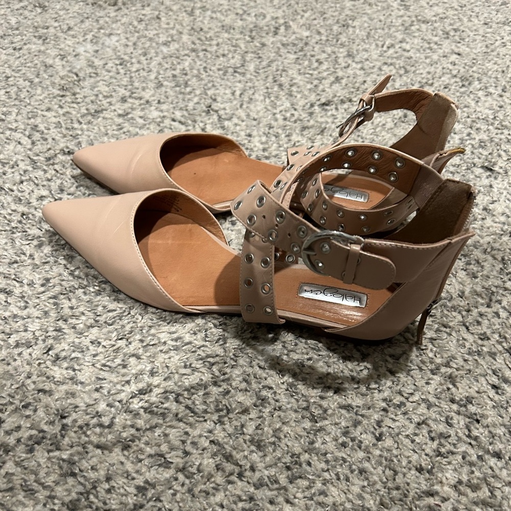 Halogen Cream and Silver Flats
